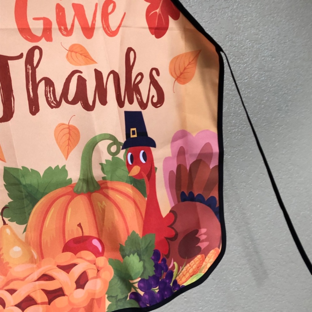 Thanksgiving Give Thanks Apron Holiday - Picture 2 of 2